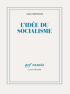 cover image of L'idée du socialisme. Un essai d'actualisation